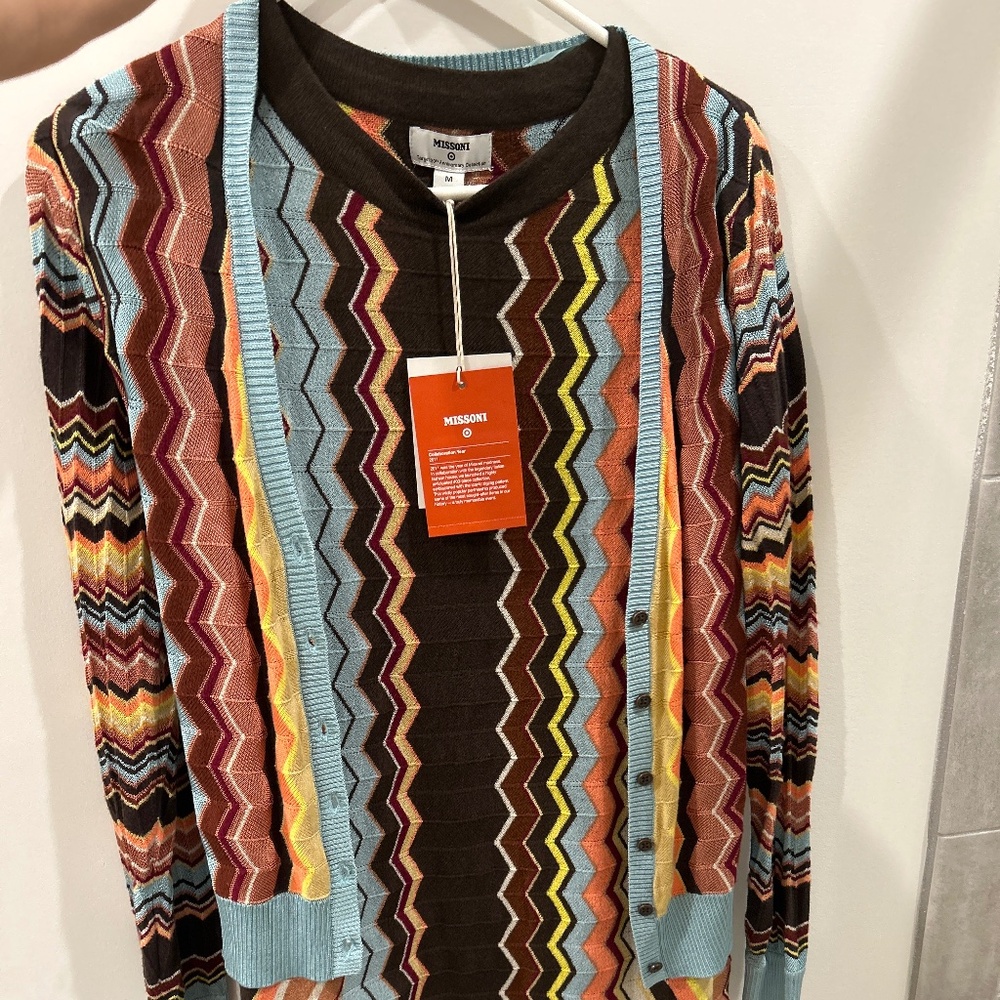 Missoni dress with matching cardigan NWT
